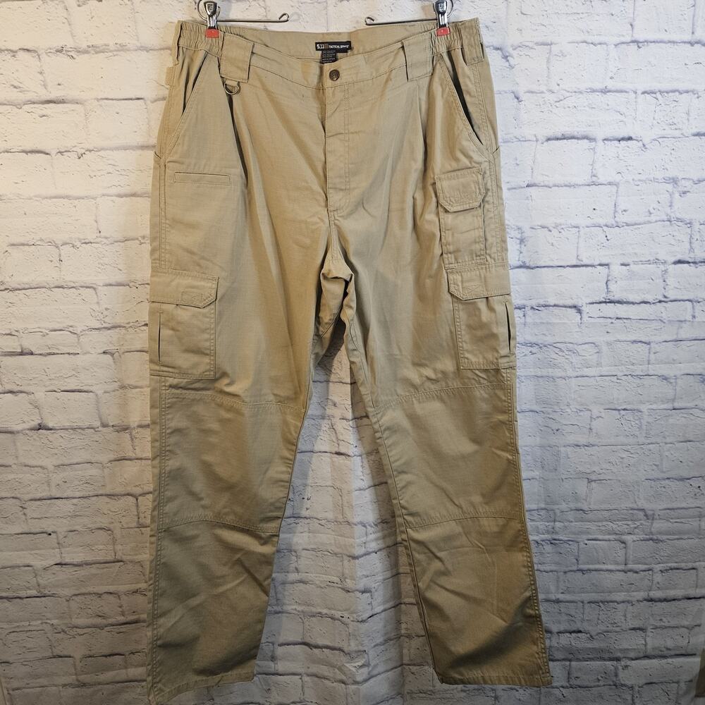 511 Tactical Pants Mens 40x36 Khaki Cargo Ripstop Relaxed Straight Workwear